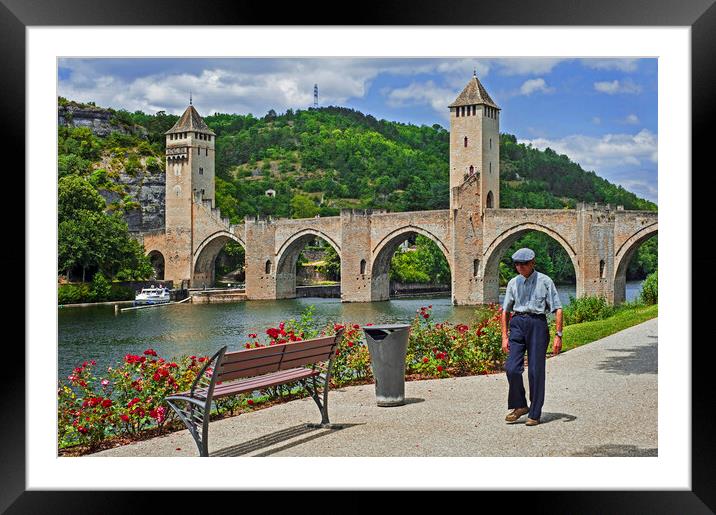 Pont Valentré at Cahors, France Framed Mounted Print by Arterra 