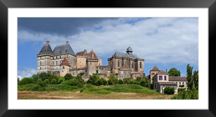 Château de Biron in the Dordogne, France Framed Mounted Print by Arterra 