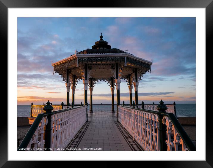 Brighton Band Stand  Framed Mounted Print by Stephen Munn