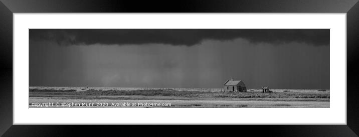 The Gathering Storm at Blakeney Point Framed Mounted Print by Stephen Munn