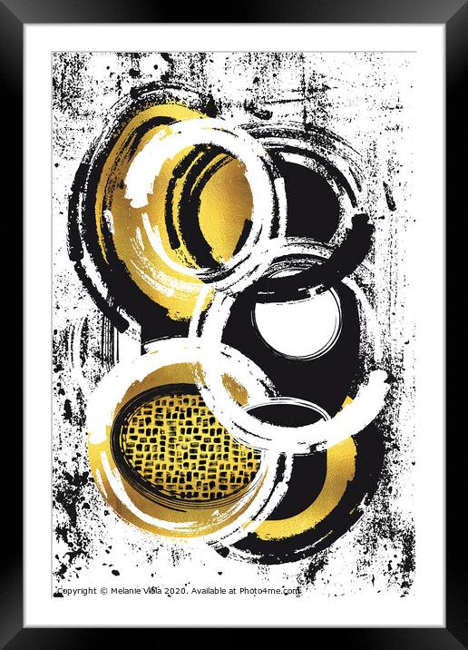 Abstract Painting No. 2 | gold Framed Mounted Print by Melanie Viola