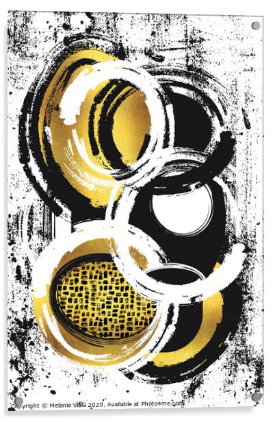 Abstract Painting No. 2 | gold Acrylic by Melanie Viola