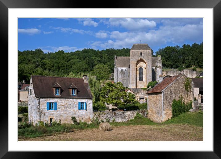Saint-Amand-de-Coly in the Dordogne, France Framed Mounted Print by Arterra 