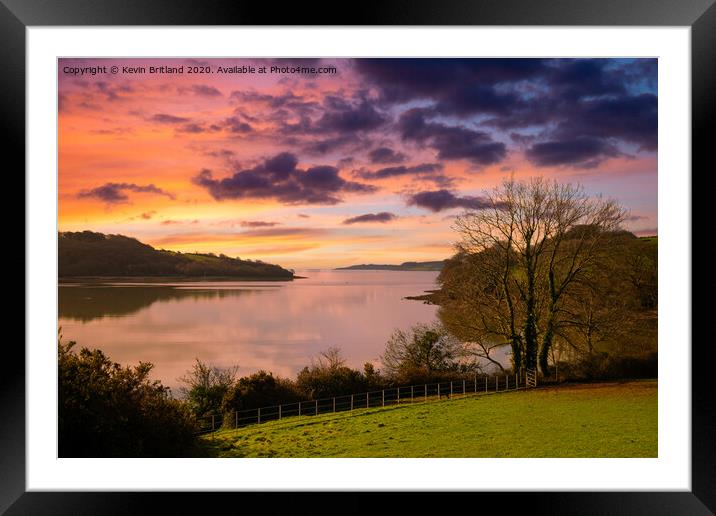 Sunrise in Cornwall Framed Mounted Print by Kevin Britland