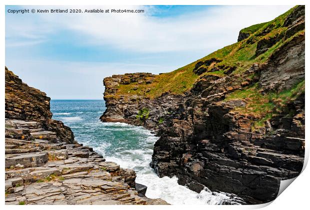 bossiney cove cornwall Print by Kevin Britland