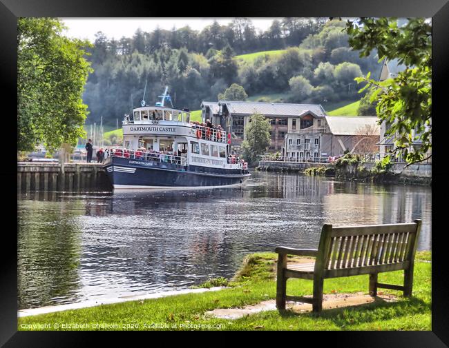 Summer on the River Dart Framed Print by Elizabeth Chisholm