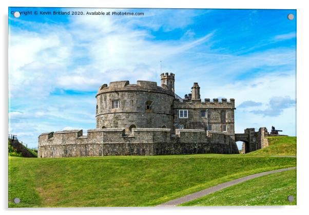 Pendennis Castle Acrylic by Kevin Britland