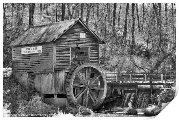 Hydes Mill, Ridgeway,  USA Print by Steven Ralser
