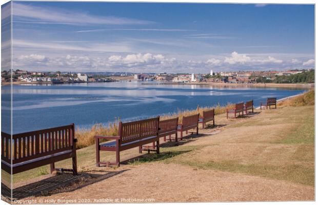 North Shields' Historic Lights: A Riveting View Canvas Print by Holly Burgess