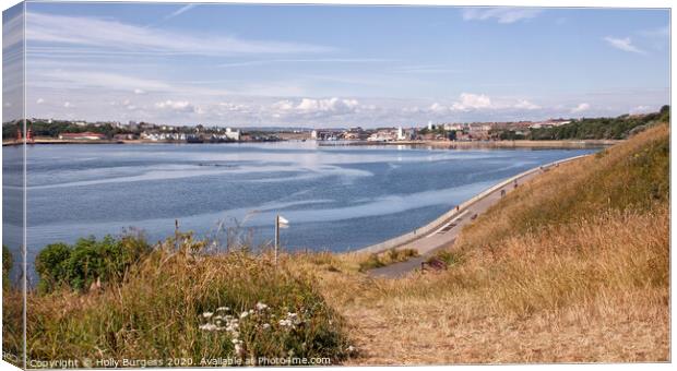 An Idyllic Day at North Shields Canvas Print by Holly Burgess