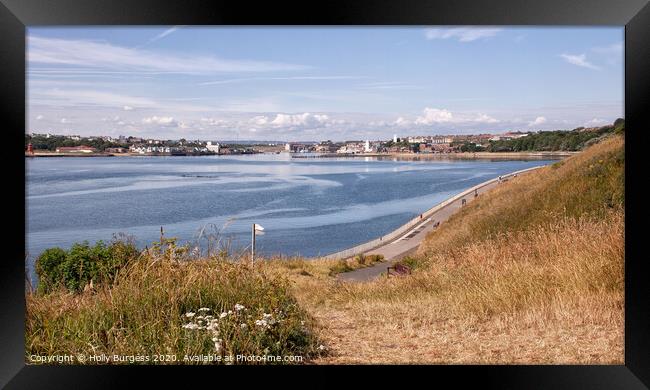 An Idyllic Day at North Shields Framed Print by Holly Burgess