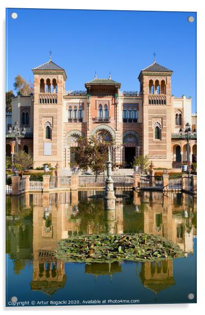 Mudejar Pavilion in Seville Acrylic by Artur Bogacki