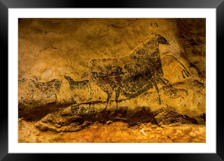 Lascaux Cave Art Framed Mounted Print by Arterra 
