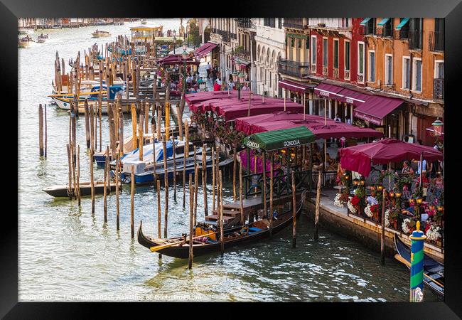 Grand Canal Venice Framed Print by Len Pugh