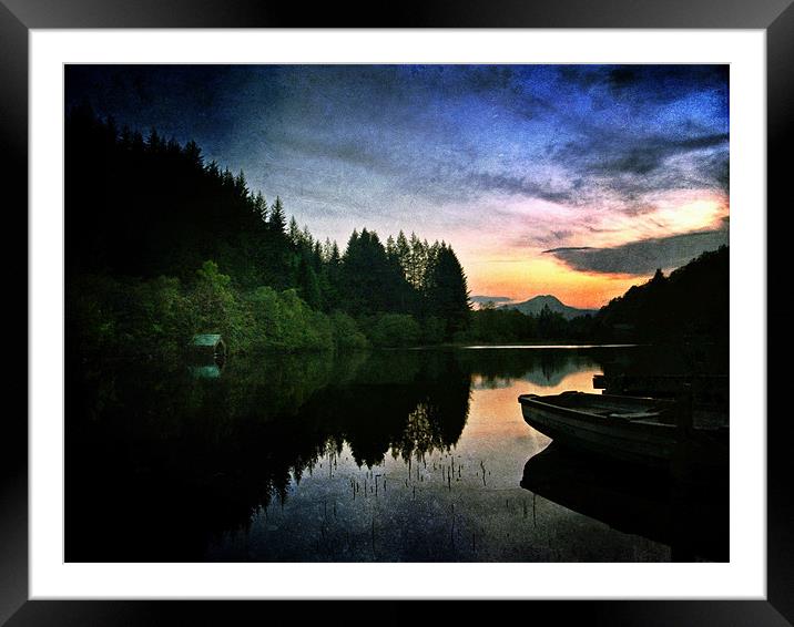 Loch Ard, Spring Time Reflections. Framed Mounted Print by Aj’s Images