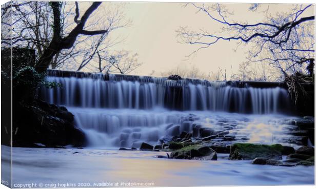 Spring waterfall Canvas Print by craig hopkins