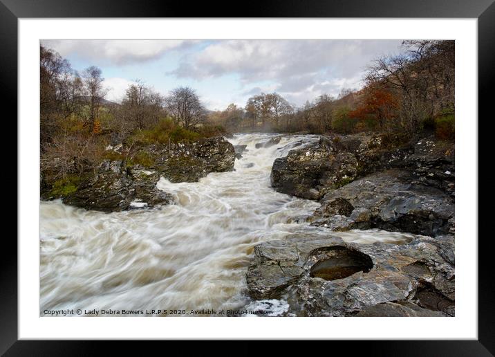Flow of Orchy  Framed Mounted Print by Lady Debra Bowers L.R.P.S