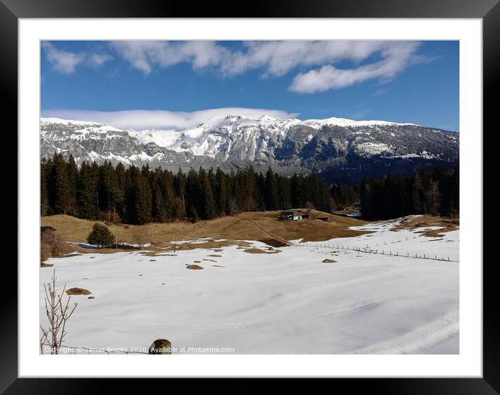 Outdoor mountain Framed Mounted Print by James Brooks