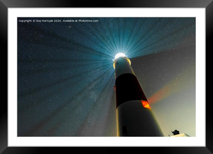 Trinity Lighthouse, Portland Bill Dorset, UK. Framed Mounted Print by Roy Hornyak