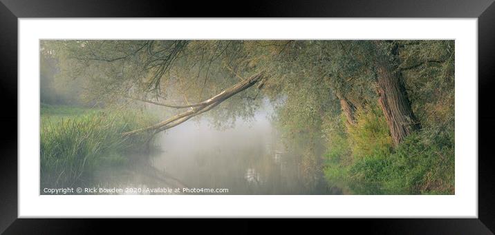 Fallen over the Wensum. Framed Mounted Print by Rick Bowden
