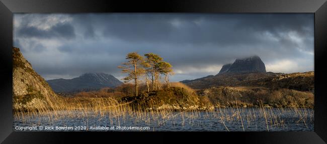 Loch Druim Suardalain Assynt Scotland Framed Print by Rick Bowden