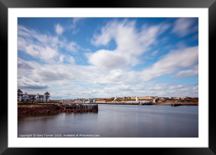 Entrance to the River Tyne Framed Mounted Print by Gary Turner