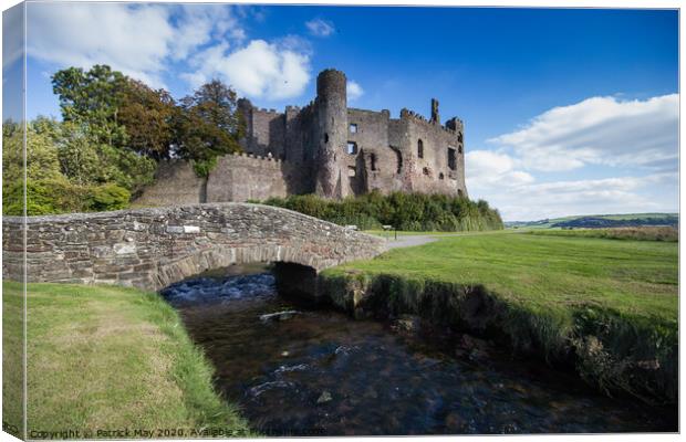 Laugharne Castle, South Wales Canvas Print by Paddy Art