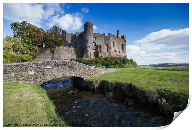 Laugharne Castle, South Wales Print by Paddy Art