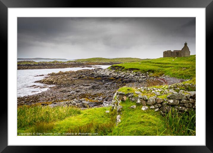 Ruins of the Croft Framed Mounted Print by Gary Turner