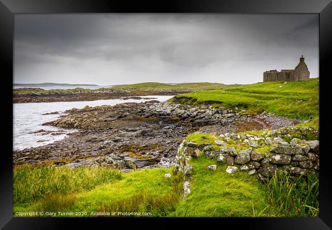 Ruins of the Croft Framed Print by Gary Turner