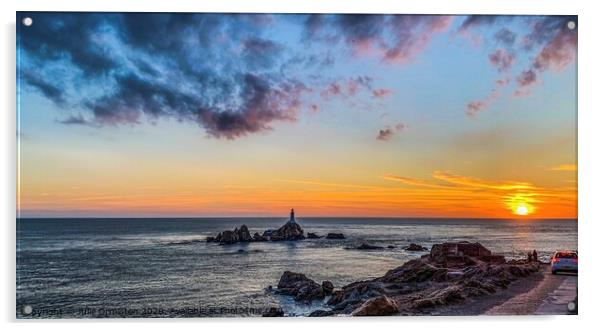  Corbiere Lighthouse Jersey. Acrylic by Julie Ormiston