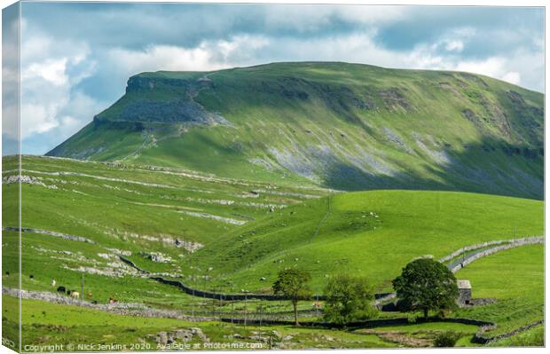Pen y Ghent in the Yorkshire Dales National Park Canvas Print by Nick Jenkins