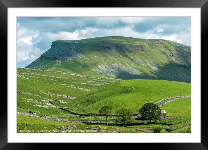 Pen y Ghent in the Yorkshire Dales National Park Framed Mounted Print by Nick Jenkins