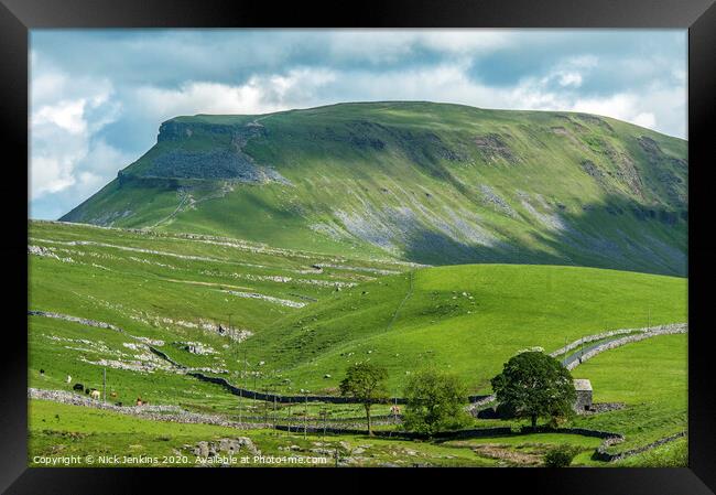 Pen y Ghent in the Yorkshire Dales National Park Framed Print by Nick Jenkins