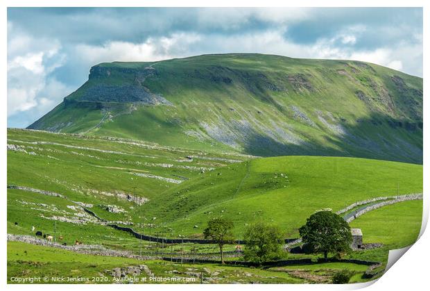 Pen y Ghent in the Yorkshire Dales National Park Print by Nick Jenkins