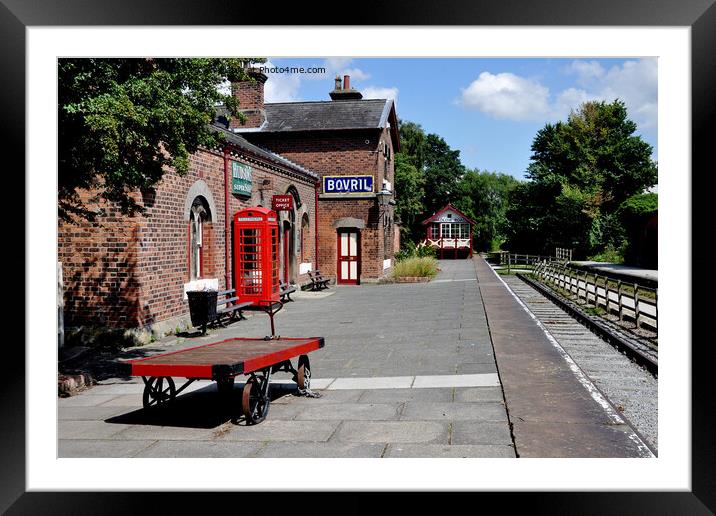 Hadlow Road Station, Wirral,  (Preserved) Framed Mounted Print by Frank Irwin
