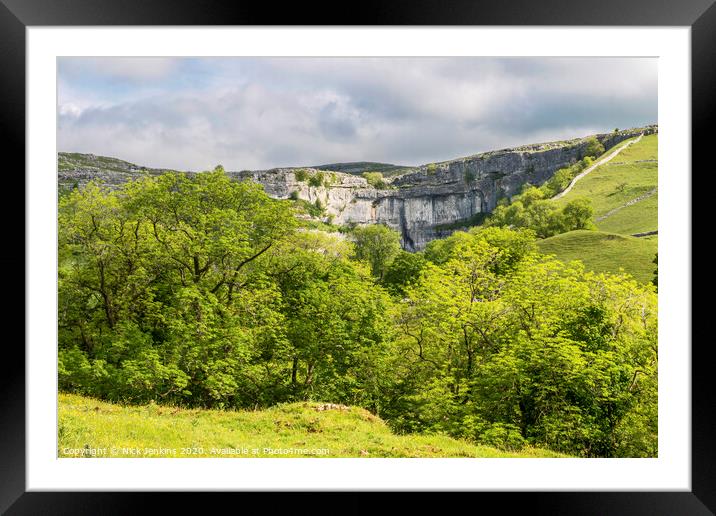 Malham Cove Yorkshire Dales Framed Mounted Print by Nick Jenkins
