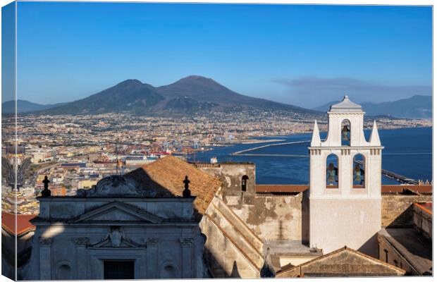 City of Naples in Italy Canvas Print by Artur Bogacki
