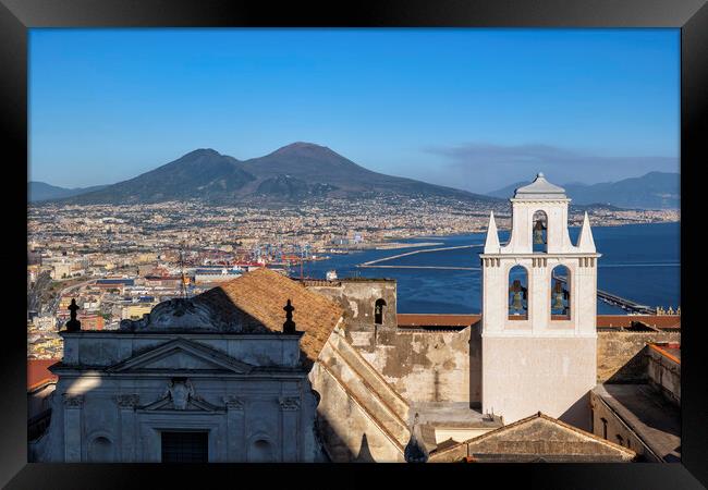 City of Naples in Italy Framed Print by Artur Bogacki