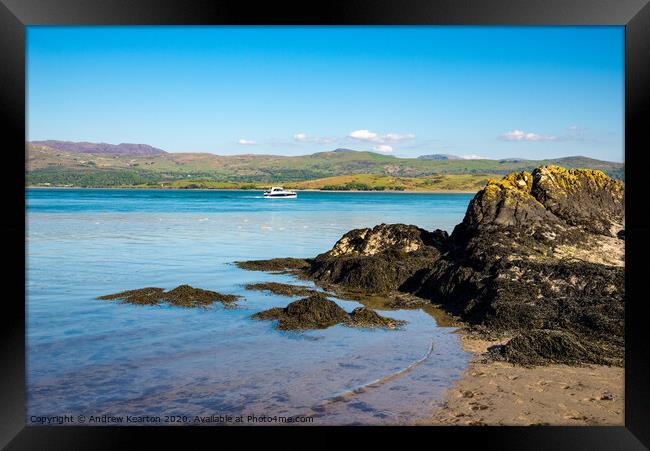 Borth-y-Gest, Porthmadog, North Wales Framed Print by Andrew Kearton