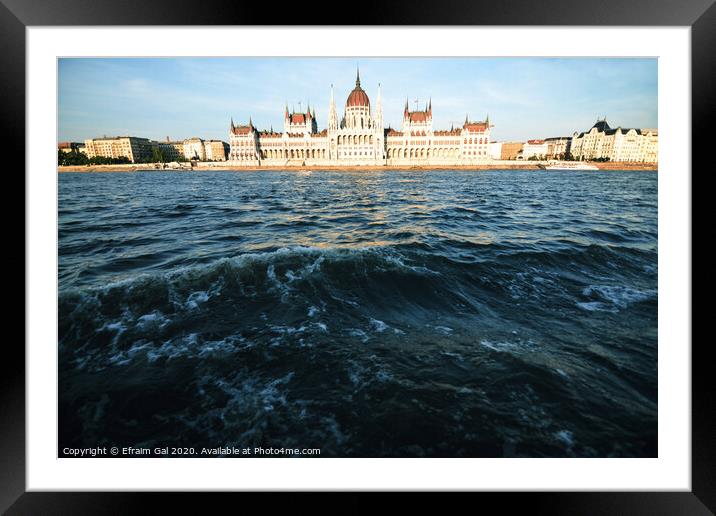 House of Parliament Budapest Framed Mounted Print by Efraim Gal