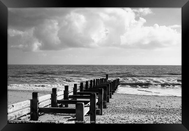 Gorleston beach Framed Print by Christopher Keeley