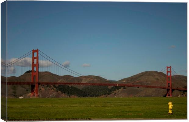 Golden Gate Canvas Print by Terry Willmer