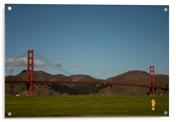 Golden Gate Acrylic by Terry Willmer