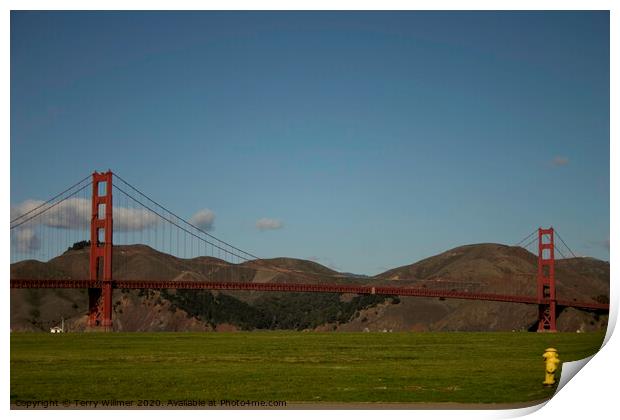 Golden Gate Print by Terry Willmer