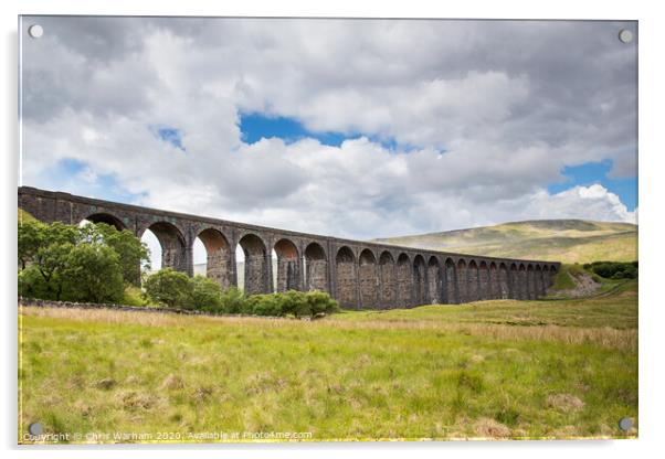 Yorkshire Dales - Ribblehead viaduct Acrylic by Chris Warham