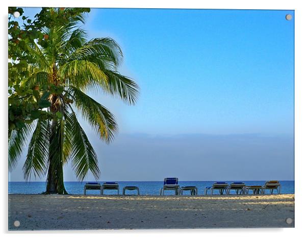 Trinidad Beach, Early Morning Acrylic by Lynn Bolt