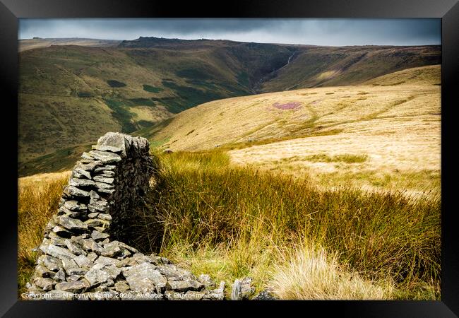 Crowden Clough, Kinder Scout Framed Print by Martyn Williams