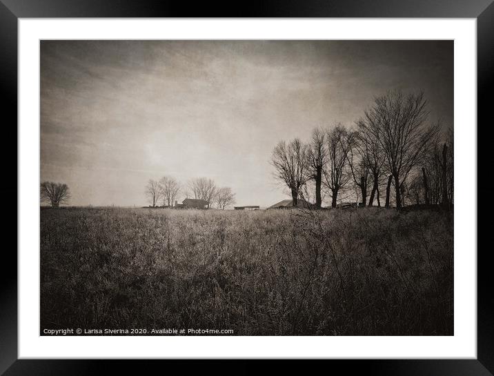 Outdoor field Framed Mounted Print by Larisa Siverina