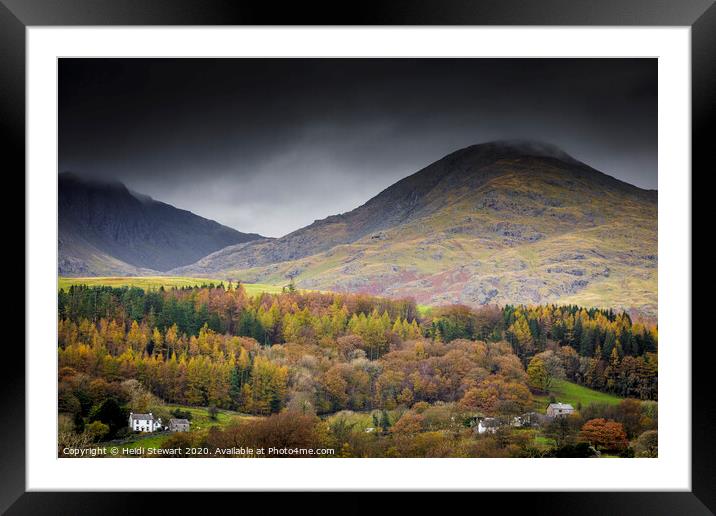 The Old Man of Coniston Framed Mounted Print by Heidi Stewart